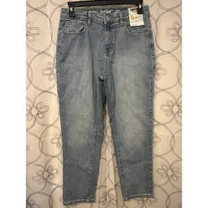 Girls High Rise Ankle Straight Jeans-‎ Cat & Jack Light Blue Size 16